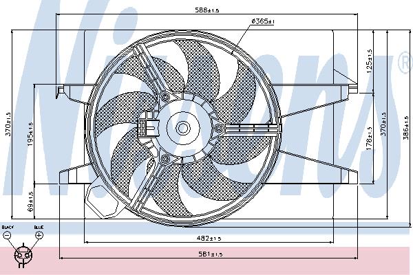 Nissens 85029 Вентилятор радіатора охолодження 85029: Купити в Україні - Добра ціна на EXIST.UA!