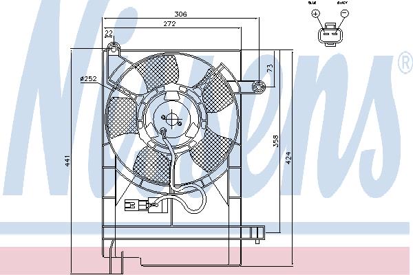 Nissens 85062 Вентилятор радіатора охолодження 85062: Купити в Україні - Добра ціна на EXIST.UA!