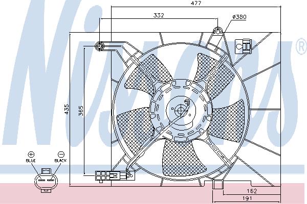 Nissens 85063 Вентилятор радіатора охолодження 85063: Купити в Україні - Добра ціна на EXIST.UA!