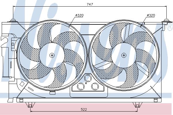 Nissens 85084 Вентилятор радіатора охолодження 85084: Купити в Україні - Добра ціна на EXIST.UA!