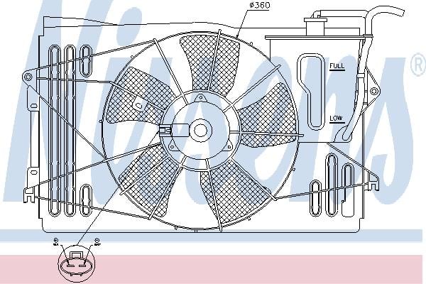 Nissens 85232 Вентилятор радіатора охолодження 85232: Приваблива ціна - Купити в Україні на EXIST.UA!