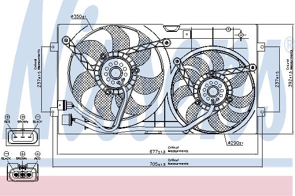 Nissens 85250 Вентилятор радіатора охолодження 85250: Купити в Україні - Добра ціна на EXIST.UA!