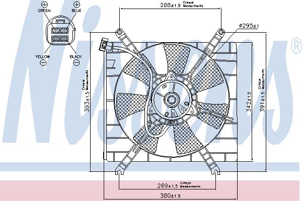 Nissens 85414 Вентилятор радіатора охолодження 85414: Купити в Україні - Добра ціна на EXIST.UA!
