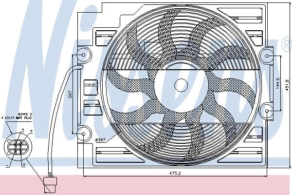 Nissens 85421 Вентилятор радіатора охолодження 85421: Купити в Україні - Добра ціна на EXIST.UA!