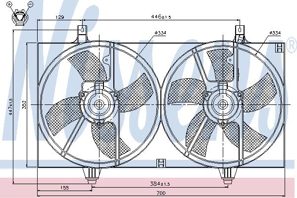 Nissens 85526 Вентилятор радіатора охолодження 85526: Купити в Україні - Добра ціна на EXIST.UA!