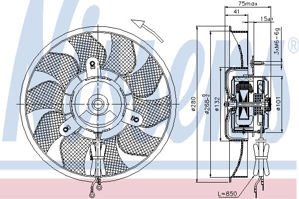 Nissens 85548 Вентилятор радіатора охолодження 85548: Купити в Україні - Добра ціна на EXIST.UA!