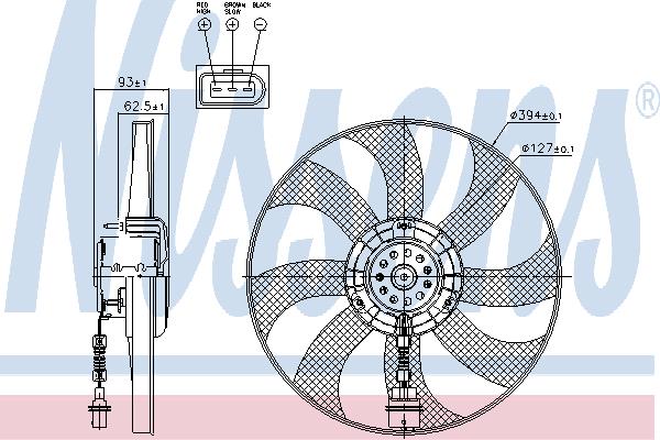 Nissens 85549 Вентилятор радіатора охолодження 85549: Купити в Україні - Добра ціна на EXIST.UA!