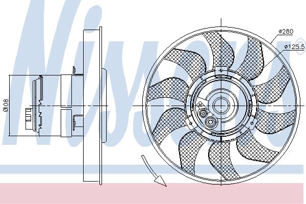 Nissens 85619 Вентилятор радіатора охолодження 85619: Купити в Україні - Добра ціна на EXIST.UA!
