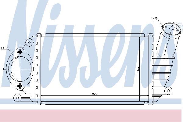 96794 Nissens Интеркулер