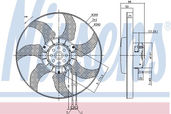 Nissens 85802 Вентилятор радіатора охолодження 85802: Купити в Україні - Добра ціна на EXIST.UA!