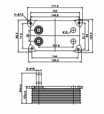 Радиатор масляный NRF 31071