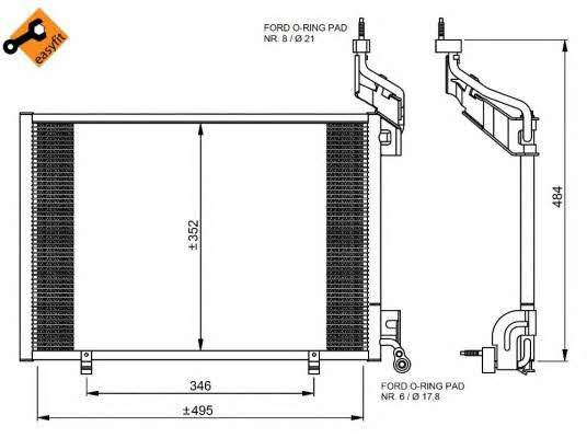 NRF Радиатор кондиционера (Конденсатор) – цена 5280 UAH