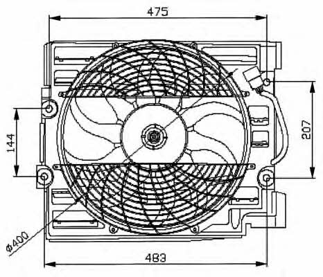 NRF 47029 Вентилятор радіатора охолодження 47029: Купити в Україні - Добра ціна на EXIST.UA!
