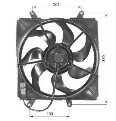 NRF 47054 Вентилятор радіатора охолодження 47054: Купити в Україні - Добра ціна на EXIST.UA!