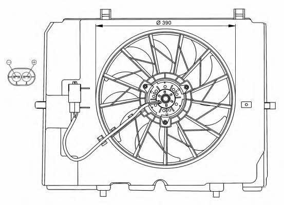 NRF 47067 Вентилятор радіатора охолодження 47067: Купити в Україні - Добра ціна на EXIST.UA!