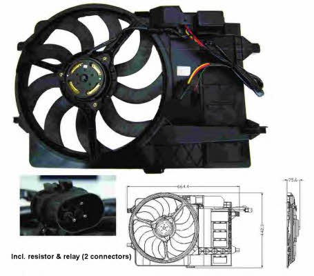NRF 47302 Вентилятор радіатора охолодження 47302: Приваблива ціна - Купити в Україні на EXIST.UA!