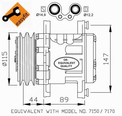 Компрессор кондиционера NRF 32207