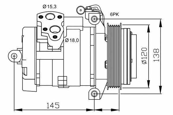 Компресор кондиціонера NRF 32698G