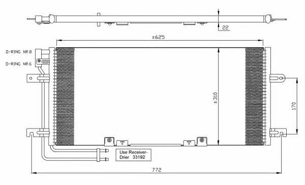 NRF Радиатор кондиционера (Конденсатор) – цена 5298 UAH