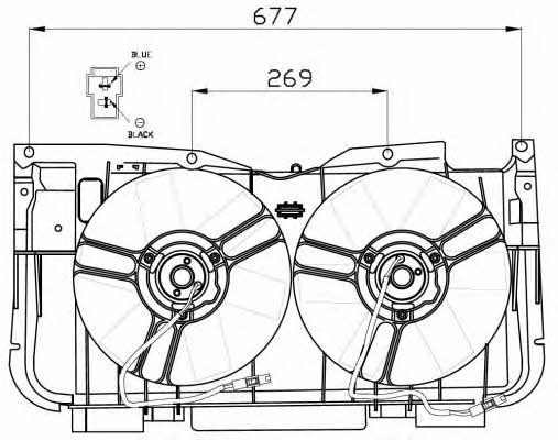 NRF 47555 Вентилятор радіатора охолодження 47555: Купити в Україні - Добра ціна на EXIST.UA!