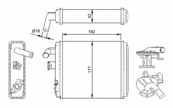 Купить NRF 54282 по низкой цене в Украине!