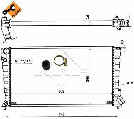 Купить NRF 509510 – отличная цена на EXIST.UA!