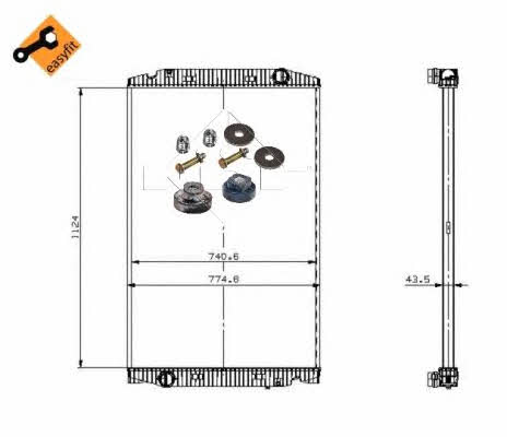 Купити NRF 509698 за низькою ціною в Україні!