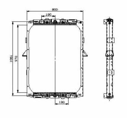 Радіатор охолодження двигуна NRF 519551