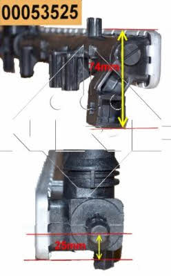 Радіатор охолодження двигуна NRF 53525