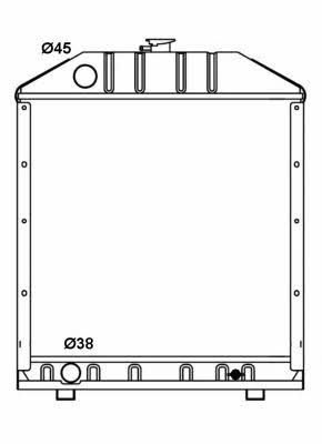 53664 NRF Радіатор охолодження двигуна