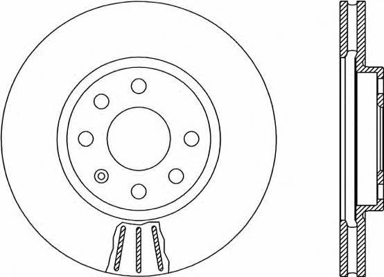 Open parts BDR1880.20 Диск гальмівний передній вентильований BDR188020: Купити в Україні - Добра ціна на EXIST.UA!