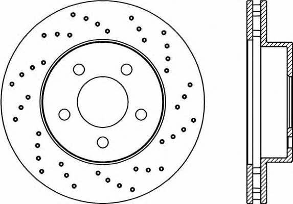 Open parts BDRS2167.25 Диск гальмівний передній вентильований BDRS216725: Купити в Україні - Добра ціна на EXIST.UA!