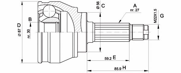 Open parts CVJ5083.10 Шарнір рівних кутових швидкостей (ШРКШ) CVJ508310: Купити в Україні - Добра ціна на EXIST.UA!