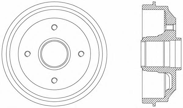 Open parts BAD9009.30 Барабан гальмівний задній BAD900930: Купити в Україні - Добра ціна на EXIST.UA!