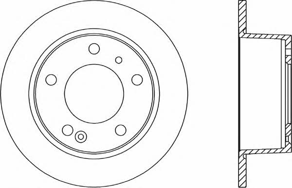 Open parts BDA1110.10 Диск гальмівний задній невентильований BDA111010: Купити в Україні - Добра ціна на EXIST.UA!