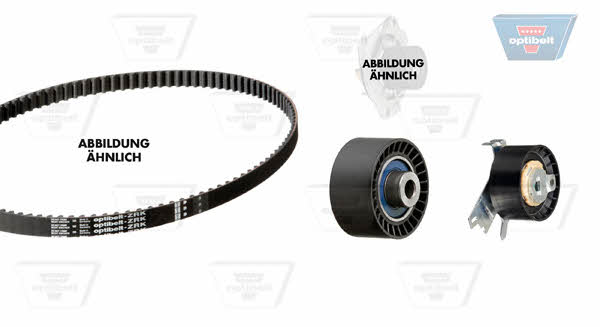 KT1504W1 Optibelt Ремінь ГРМ, комплект з водяним насосом