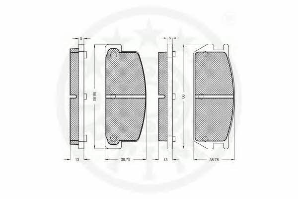 Optimal 9326 Гальмівні колодки, комплект 9326: Купити в Україні - Добра ціна на EXIST.UA!