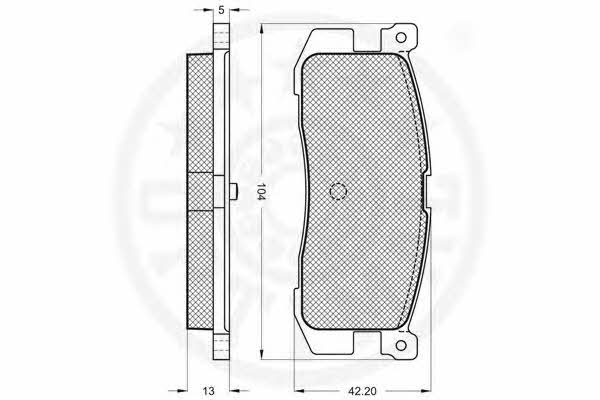 Optimal 9553 Гальмівні колодки, комплект 9553: Купити в Україні - Добра ціна на EXIST.UA!