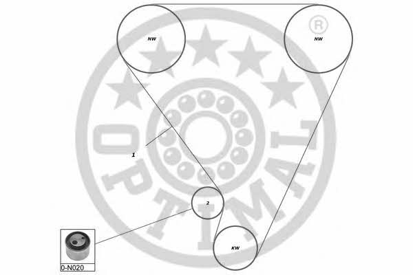 SK1246 Optimal Комплект зубчастих ременів
