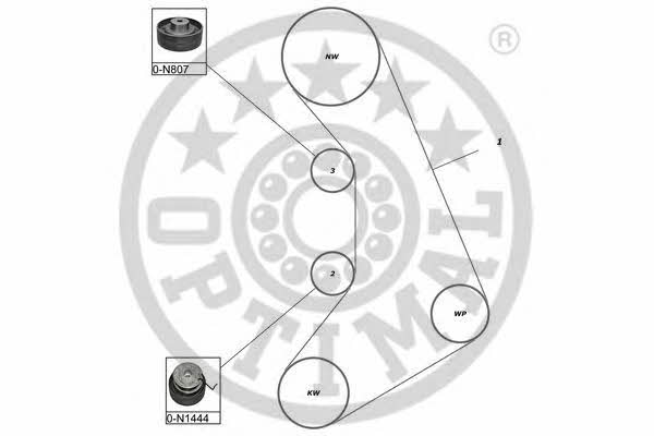 SK1360 Optimal Комплект ремня ГРМ