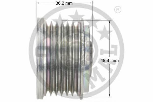 Optimal F5-1058 Муфта обгінна генератора F51058: Купити в Україні - Добра ціна на EXIST.UA!