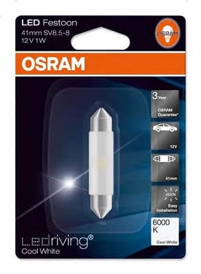 Osram 6441CW Лампа світлодіодна Osram LEDriving CoolWhite Festoon 41 12V SV8,5 6441CW: Приваблива ціна - Купити в Україні на EXIST.UA!