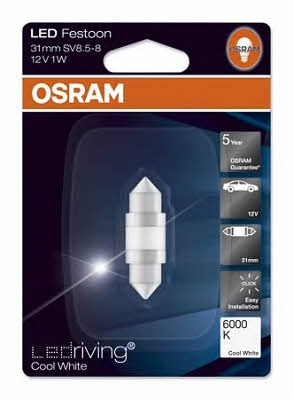 Osram 6497CW Лампа світлодіодна Osram LEDriving CoolWhite Festoon 31 12V SV8,5 6497CW: Купити в Україні - Добра ціна на EXIST.UA!