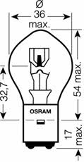 Osram 7323 Лампа галогенна 6В S1 25/25Вт 7323: Купити в Україні - Добра ціна на EXIST.UA!