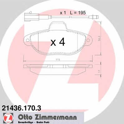 Купить Otto Zimmermann 21436.170.3 по низкой цене в Украине!