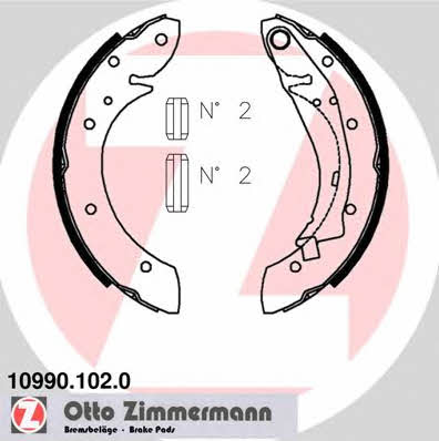 Otto Zimmermann 10990.102.0 Колодки гальмівні барабанні, комплект 109901020: Купити в Україні - Добра ціна на EXIST.UA!