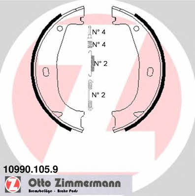 Otto Zimmermann 10990.105.9 Колодки гальмівні стояночного гальма 109901059: Купити в Україні - Добра ціна на EXIST.UA!