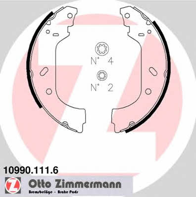 Otto Zimmermann 10990.111.6 Колодки гальмівні барабанні, комплект 109901116: Приваблива ціна - Купити в Україні на EXIST.UA!