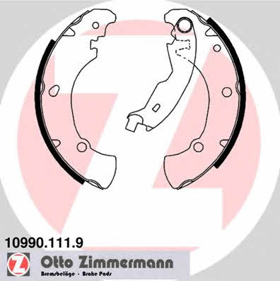 Otto Zimmermann 10990.111.9 Колодки гальмівні барабанні, комплект 109901119: Купити в Україні - Добра ціна на EXIST.UA!