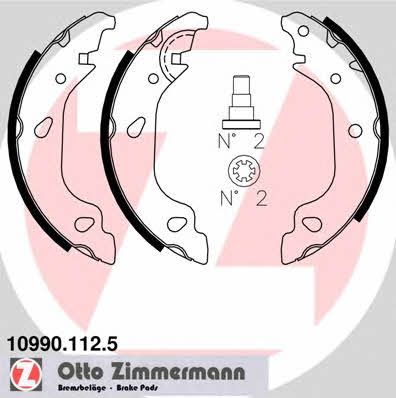 109901125 Otto Zimmermann Колодки тормозные барабанные, комплект